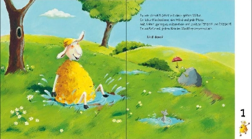 Buchcover und Innenansicht für das Buch: 10 kleine Schafe