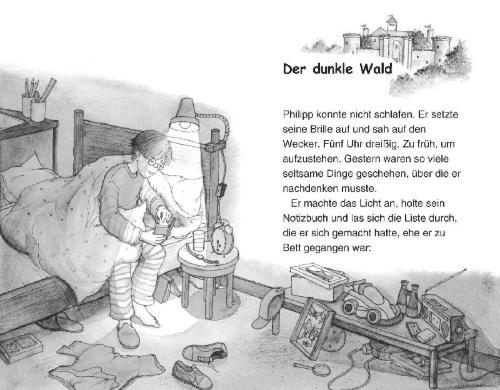 Buchcover und Innenansicht für das Buch: The Knight at Dawn