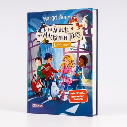 Buchcover und Innenansicht für das Buch: Die Schule der magischen Tiere Neuausgabe 3: Licht aus!