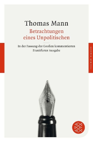 Buchcover und Innenansicht für das Buch: Betrachtungen eines Unpolitischen