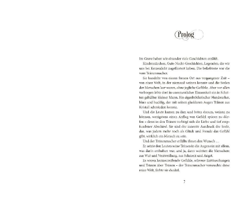 Buchcover und Innenansicht für das Buch: Fabbricante di Lacrime