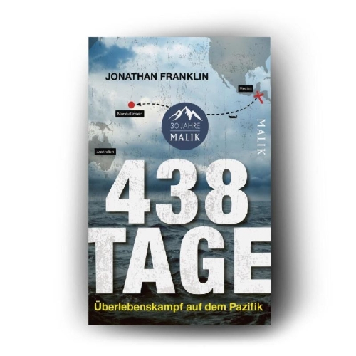 Buchcover und Innenansicht für das Buch: 438 Days. A Fisherman's true Survival at Sea