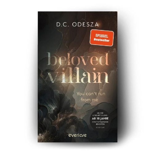 Buchcover und Innenansicht für das Buch: Beloved Villain - You can't run from me