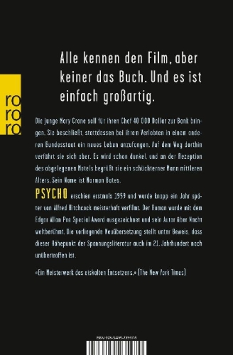 Buchcover und Innenansicht für das Buch: Psycho