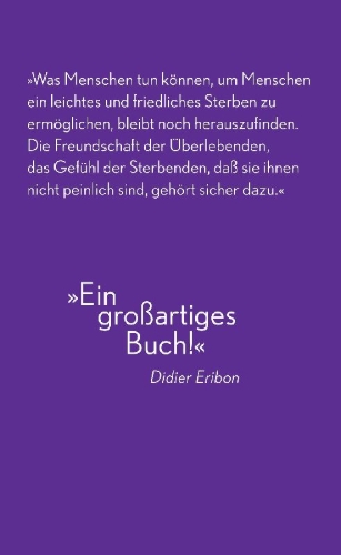 Buchcover und Innenansicht für das Buch: Über die Einsamkeit der Sterbenden in unseren Tagen