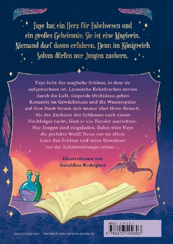 Buchcover und Innenansicht für das Buch: The Girl who kept the Castle, Book 1