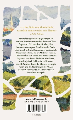 Buchcover und Innenansicht für das Buch: The Bovadium Fragments