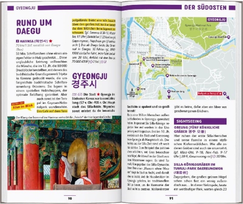 Buchcover und Innenansicht für das Buch: MARCO POLO Reiseführer Südkorea, Seoul