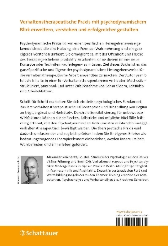 Buchcover und Innenansicht für das Buch: Tiefenpsychologisch fundierte Verhaltenstherapie