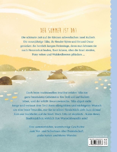 Buchcover und Innenansicht für das Buch: Ein Sommer auf Kullerö