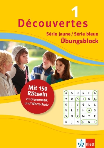 Buchcover und Innenansicht für das Buch: Découvertes 1 Série jaune/Série bleue - Übungsblock zum Schulbuch