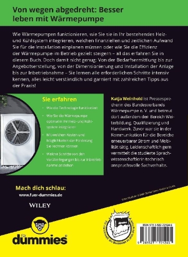 Buchcover und Innenansicht für das Buch: Wärmepumpen für Dummies
