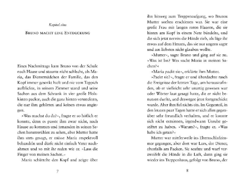 Buchcover und Innenansicht für das Buch: The Boy in the Striped Pyjamas