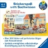 Buchcover und Innenansicht für das Buch: Wieso? Weshalb? Warum? Stickerheft: Feuerwehr