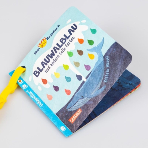 Buchcover und Innenansicht für das Buch: Baby Pixi (unkaputtbar) 135: Mein Baby-Pixi-Buggybuch: Blauwalblau und andere tolle Farben