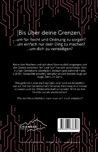 Buchcover und Innenansicht für das Buch: Ohne Strom - Bis über deine Grenzen (Band 2)