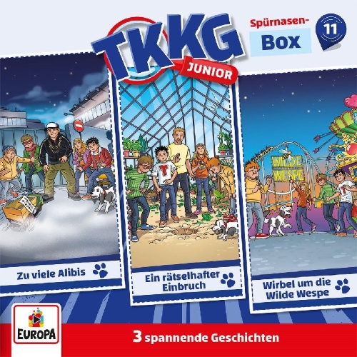Buchcover und Innenansicht für das Buch: TKKG Junior Spürnasen-Box Folgen 31-33 (3 Audio-CDs)