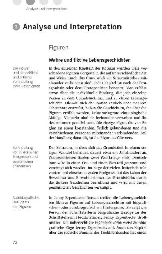Buchcover und Innenansicht für das Buch: Klett Lektürehilfen Jenny Erpenbeck, Heimsuchung