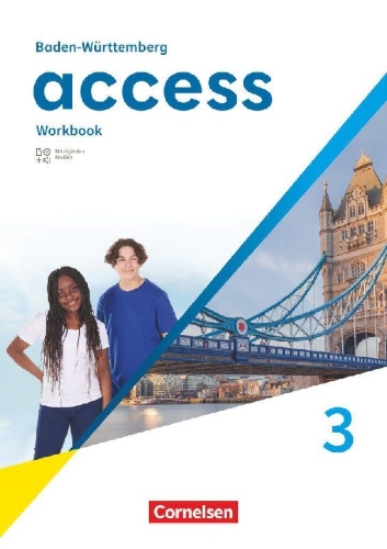 Buchcover und Innenansicht für das Buch: Access Band 3: 7. Schuljahr - Baden-Württemberg - Ausgabe 2025 - Workbook mit digitalen Medien