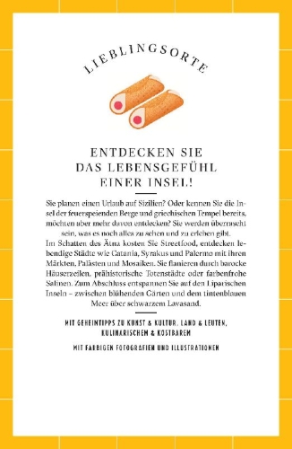 Buchcover und Innenansicht für das Buch: Sizilien Reiseführer LIEBLINGSORTE