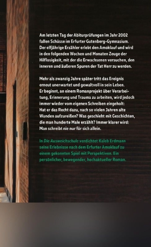 Buchcover und Innenansicht für das Buch: Die Ausweichschule