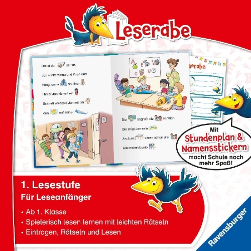 Buchcover und Innenansicht für das Buch: Leserabe Sonderausgaben - Juhu, jetzt bin ich Schulkind!