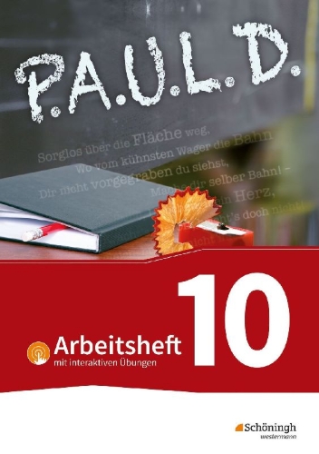 Buchcover und Innenansicht für das Buch: P.A.U.L. D. (Paul) 10. Arbeitsheft  mit interaktiven Übungen. Für Gymnasien und Gesamtschulen - Bisherige Ausgabe