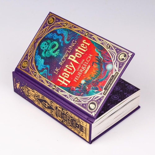 Buchcover und Innenansicht für das Buch: Harry Potter and the Goblet of Fire
