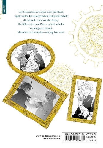 Buchcover und Innenansicht für das Buch: Vanitas no Carte