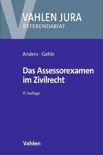 Buchcover und Innenansicht für das Buch: Das Assessorexamen im Zivilrecht
