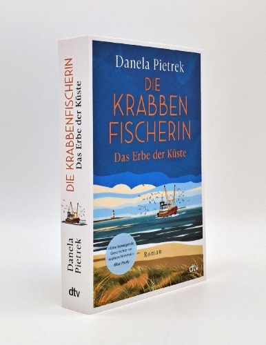Buchcover und Innenansicht für das Buch: Die Krabbenfischerin - Das Erbe der Küste