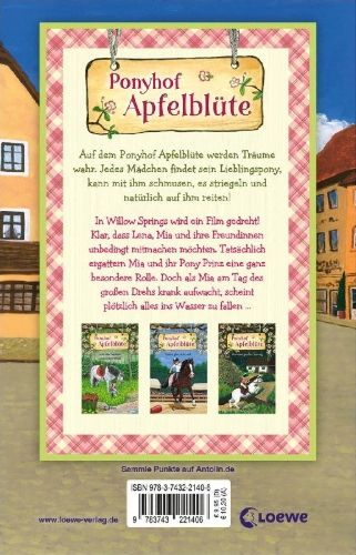 Buchcover und Innenansicht für das Buch: Ponyhof Apfelblüte (Band 25) - Prinz wird zum Star