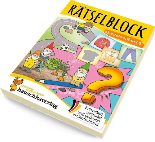 Buchcover und Innenansicht für das Buch: Rätselblock ab 3 Jahre, Band 2