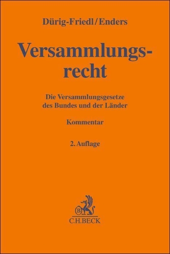 Buchcover und Innenansicht für das Buch: Versammlungsrecht