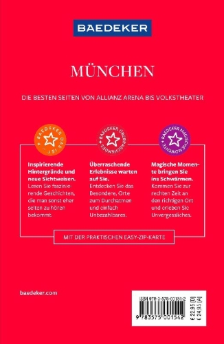 Buchcover und Innenansicht für das Buch: Baedeker Reiseführer München