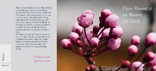 Buchcover und Innenansicht für das Buch: Quotes for a Mindful Year Vol. II