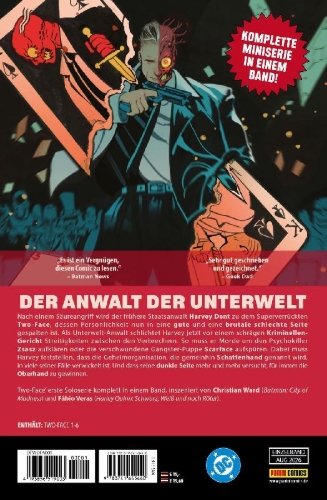 Buchcover und Innenansicht für das Buch: Two-Face #1-#6