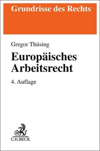 Buchcover und Innenansicht für das Buch: Europäisches Arbeitsrecht