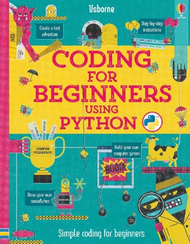 Buchcover und Innenansicht für das Buch: Coding for Beginners: Using Python