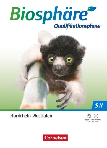 Buchcover und Innenansicht für das Buch: Biosphäre Sekundarstufe II 2.0 Qualifikationsphase. Nordrhein-Westfalen - Schulbuch