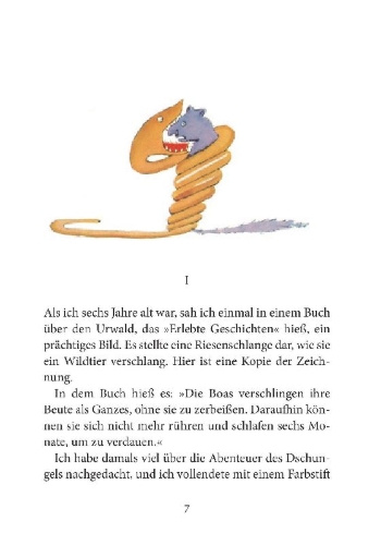 Buchcover und Innenansicht für das Buch: Der Kleine Prinz