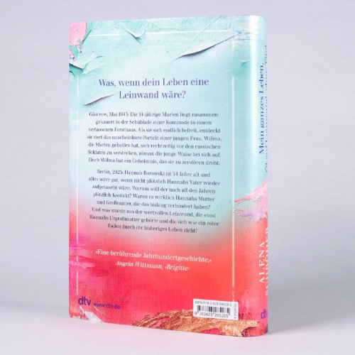 Buchcover und Innenansicht für das Buch: Mein ganzes Leben, Öl auf Leinwand, ohne Titel