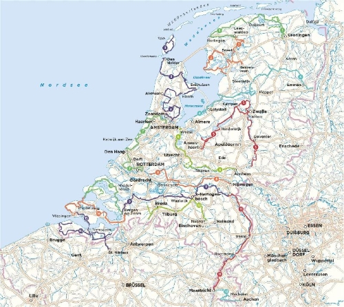 Buchcover und Innenansicht für das Buch: Niederlande mit dem Wohnmobil