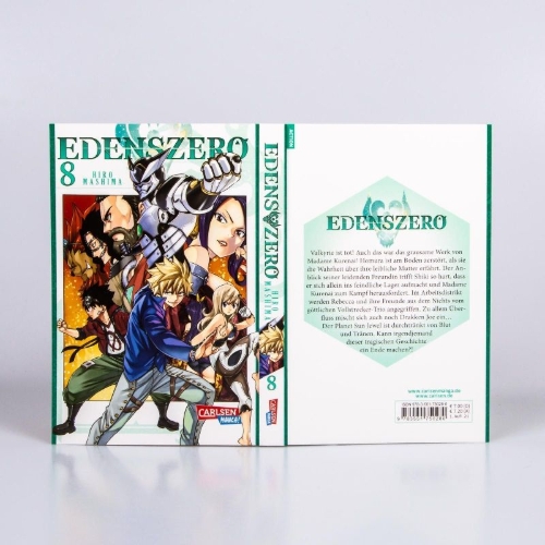 Buchcover und Innenansicht für das Buch: Edens Zero