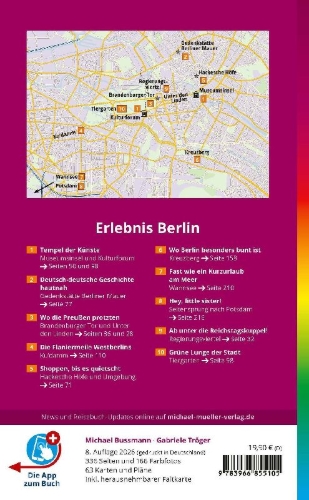 Buchcover und Innenansicht für das Buch: MICHAEL MÜLLER Reiseführer Berlin MM-City