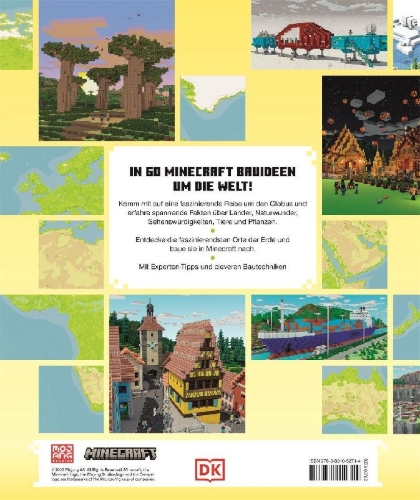 Buchcover und Innenansicht für das Buch: Minecraft Weltatlas