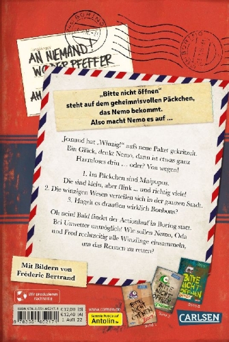 Buchcover und Innenansicht für das Buch: Bitte nicht öffnen 7: Winzig!