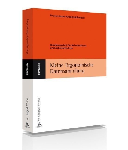 Buchcover und Innenansicht für das Buch: Kleine Ergonomische Datensammlung