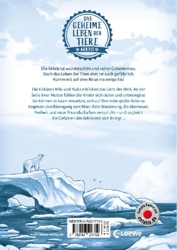 Buchcover und Innenansicht für das Buch: Das geheime Leben der Tiere (Arktis) - Die Weisheit der Eisbären