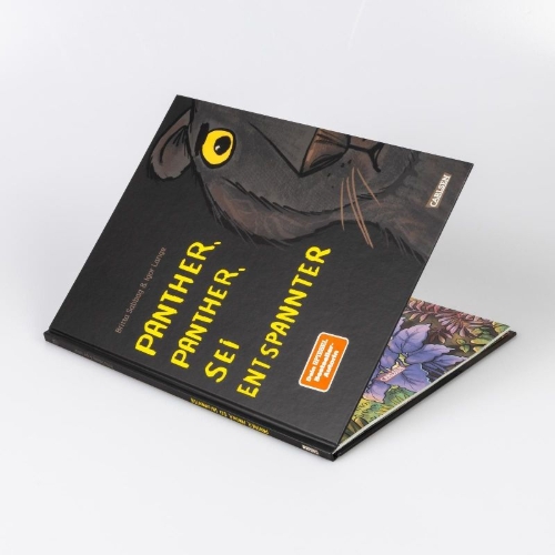 Buchcover und Innenansicht für das Buch: Panther, Panther, sei entspannter